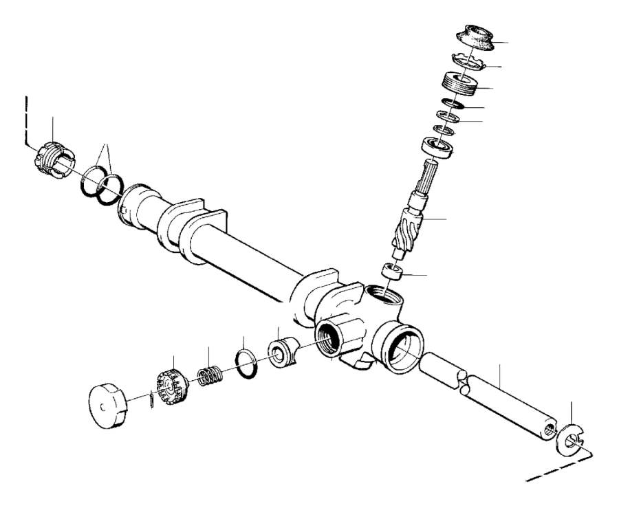 Volvo 260 Adjusting Screw Steering Gear Without P S
