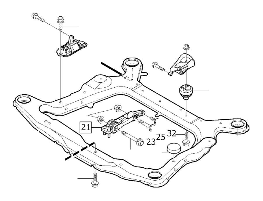 Volvo Xc90 Flange Screw Towing Hitch Engine 982841