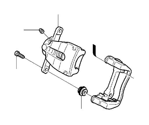 Volvo V70 Disc Brake Caliper Guide Pin Seal. Disc Brake Caliper Slide