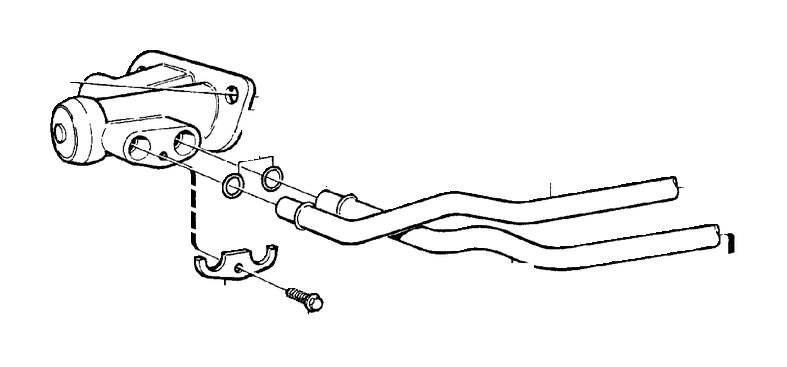 Volvo S70 Engine Coolant Thermostat Housing Clip 5cyl