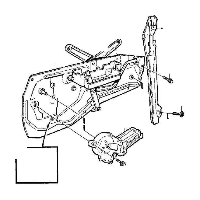 Volvo 850 Power Window Motor (Left). ELECTRICAL MOTOR - 3509316 | Volvo