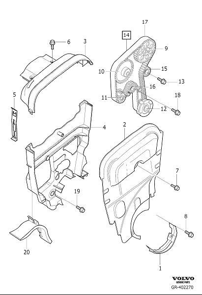 Volvo V70 Timing Belt Kit. Belt Drive. Belt Transmission. Engine ...