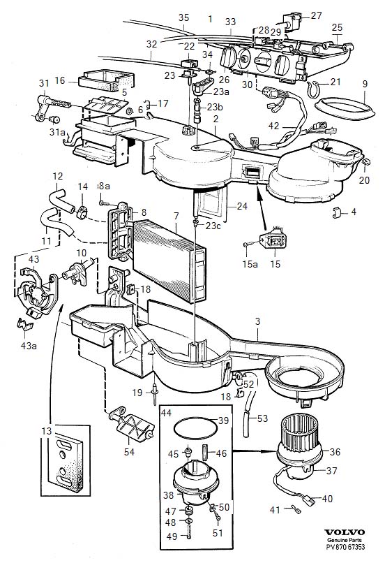 9447891 - Volvo Valve. Heater Unit. Standard Heater. Without COMBU. 940