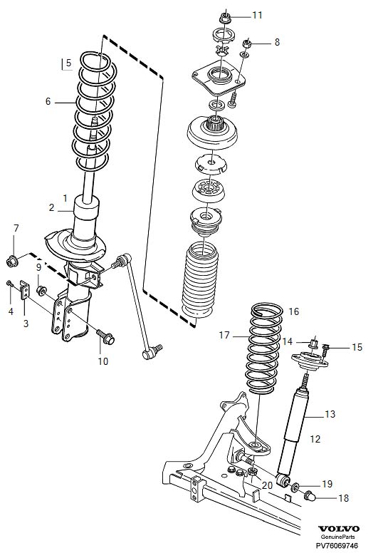 Volvo C70 Coil Spring (Rear, Red). REAR SPRING - 3546893 | Volvo Cars ...