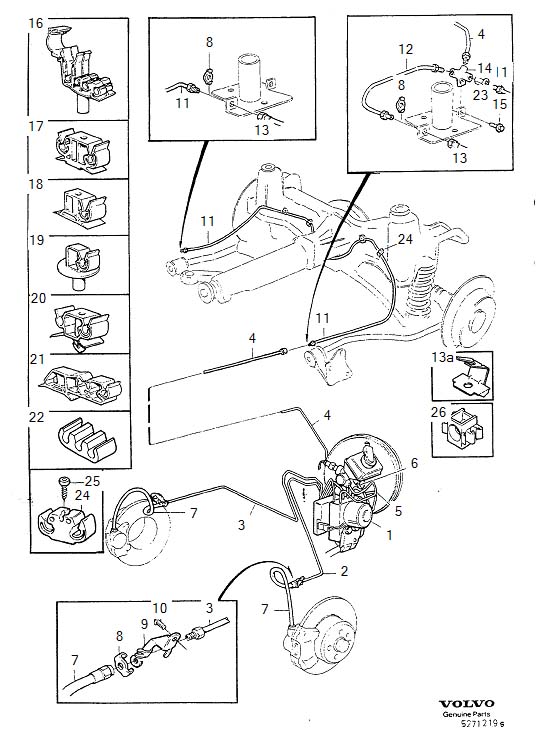 Volvo V70 Clamp. Brake, Pipes, Lines - 9157444 | Volvo Cars Mall of ...