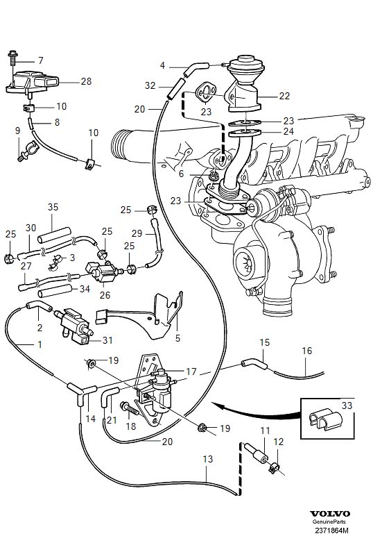 31430034 - Volvo Secondary Air Injection Solenoid. SOLENOID VALVE ...