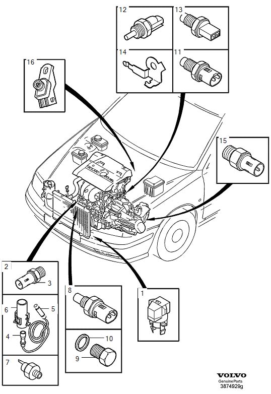 Volvo S40 Sensor - 1275342 | Volvo Cars Mall of Georgia, Buford GA