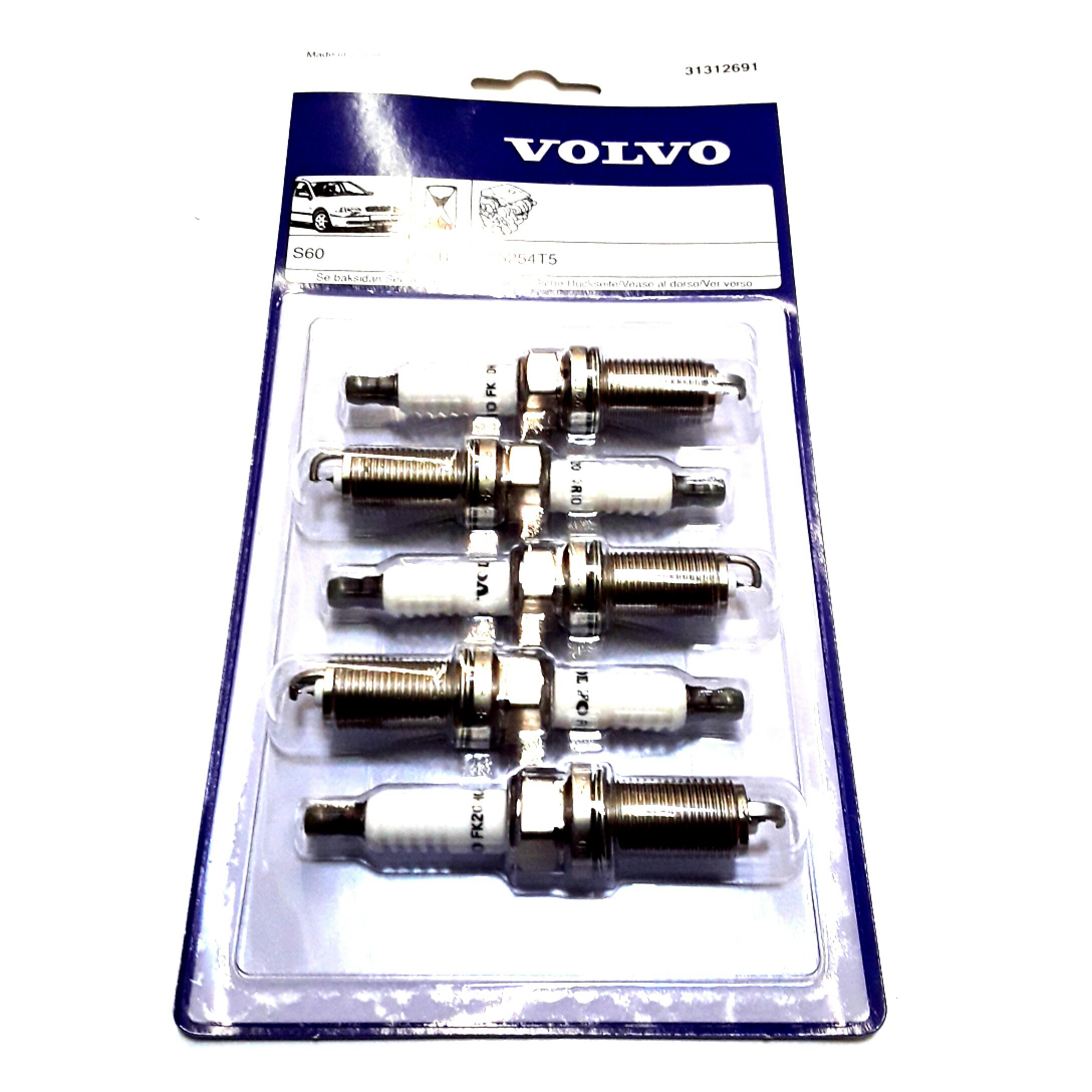 Volvo S60 Inscription Spark Plug Set. SPARK PLUG KIT. 5CYL